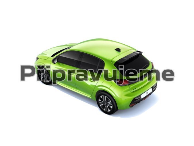 Peugeot 208, Peugeot 208 ALLURE Hybrid 100k e-DCS, barva žlutá
