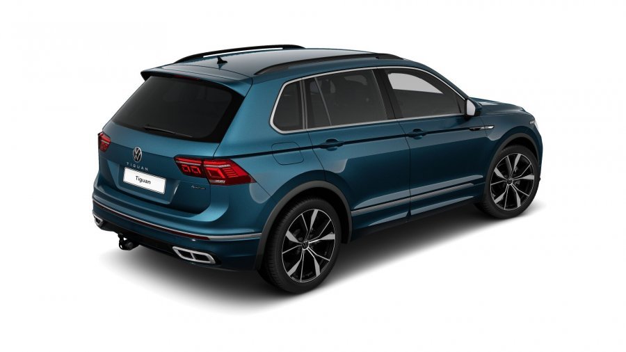 Volkswagen Tiguan, Tiguan R-Line 2,0 TDI 110 kW 4M 7DSG, barva modrá