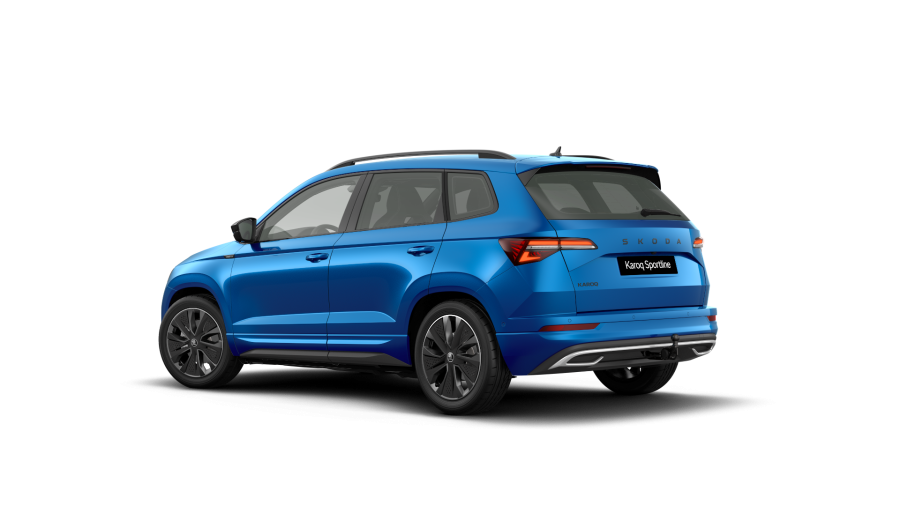 Škoda Karoq, 1,5 TSI 110 kW 6-stup. mech., barva modrá