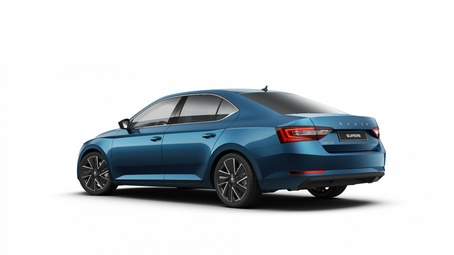Škoda Superb, 2,0 TDI 110 kW 6-stup. mech., barva modrá
