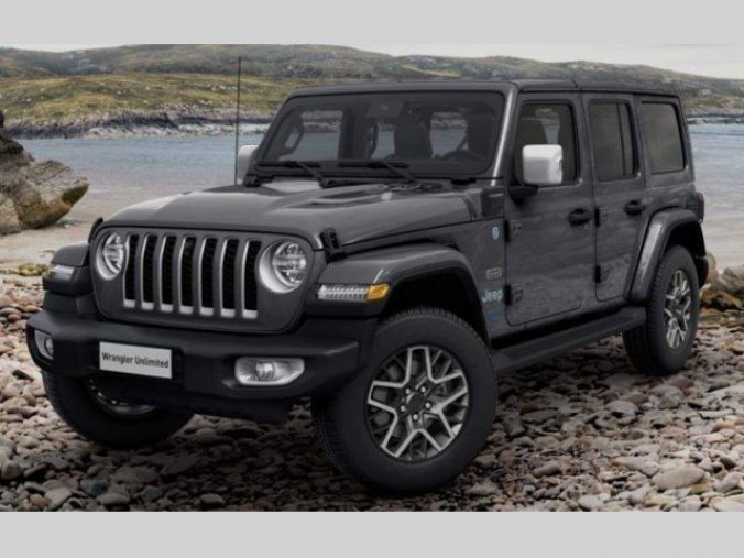 Jeep Wrangler, 2.0T 4xe PHEV 380k 8AT Sahara, barva šedá