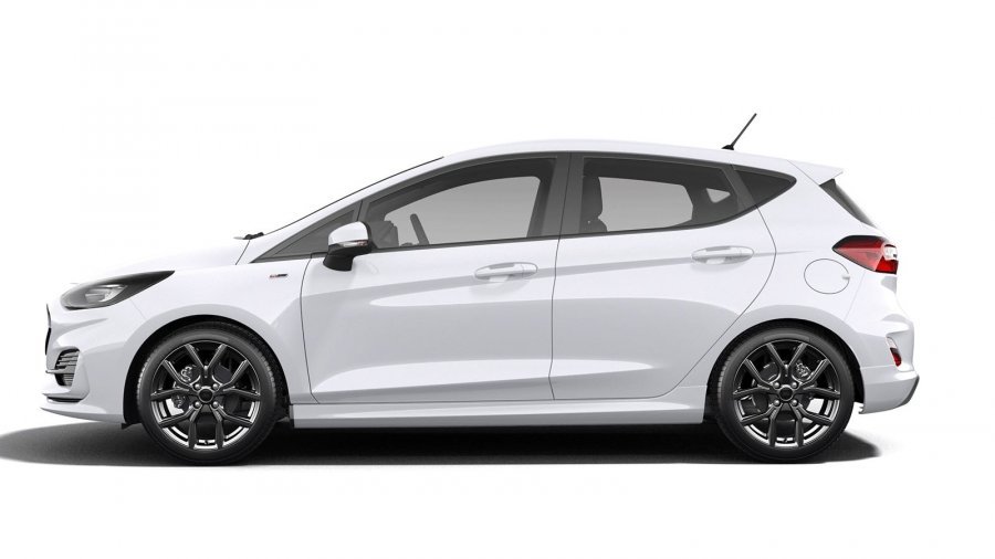 Ford Fiesta, ST-Line, 5dveřová, 1,0 EcoBoost Hybrid (mHEV) 92 kW/125 k, 6st. manuální, barva bílá