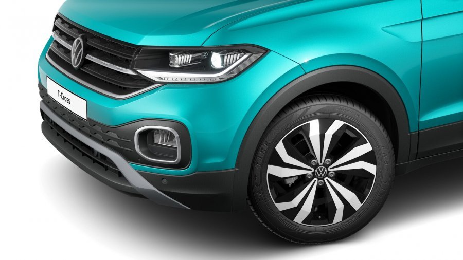 Volkswagen T-Cross, T-Cross Style 1,0 TSI 81 kW 6G, barva tyrkysová