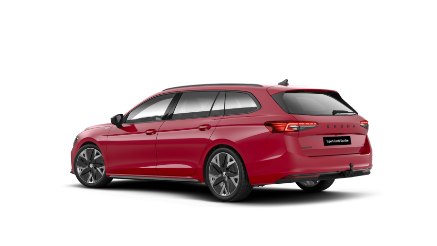 Škoda Superb, 2,0 TSI 195 kW 7-stup. automat. 4x4, barva červená