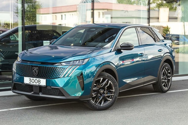 Peugeot 3008, Peugeot 3008 1,2 ALLURE Hybrid 136 e-DCS6, barva modrá