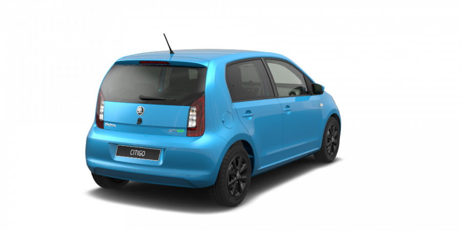 Škoda Citigo, 1,0 MPI 55 kW 5-stup. mech., barva modrá