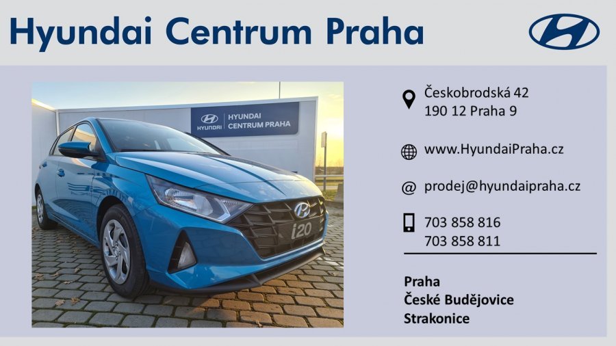 Hyundai i20, 1,2i 62 kW (95 NAT) 5 st. man, barva modrá