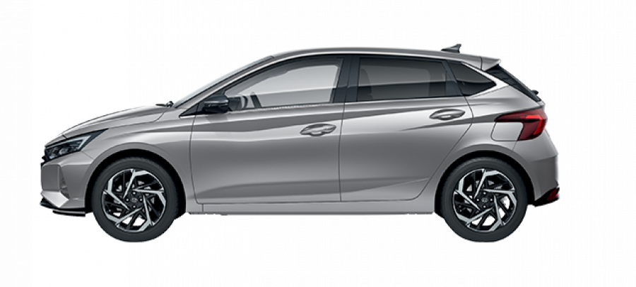 Hyundai i20, 1,2i 62 kW (95 NAT) 5 st. man, barva stříbrná