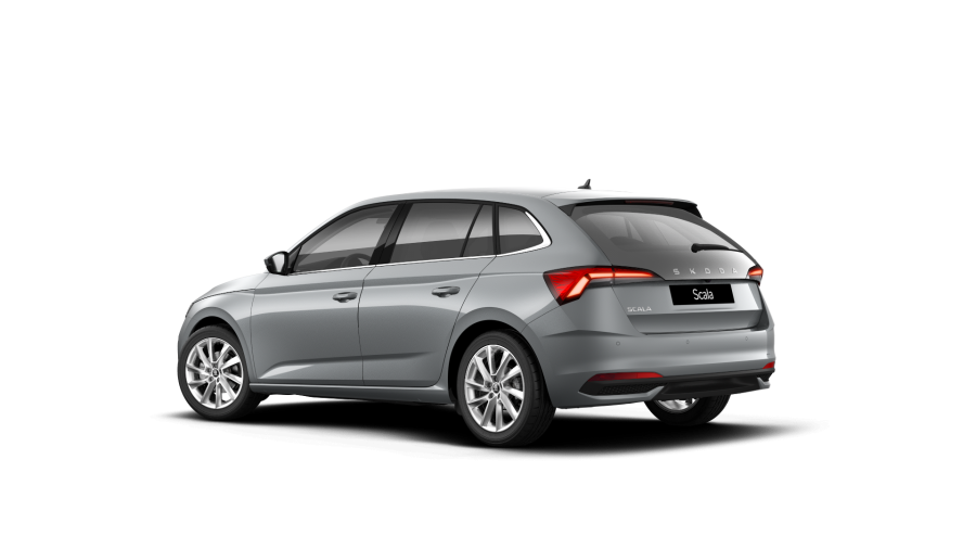 Škoda Scala, 1,5 TSI 110 kW 7° automatická DSG, barva stříbrná