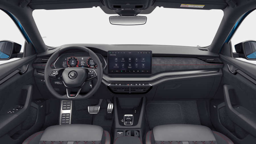 Škoda Octavia, 2,0 TSI 195 kW 7° automatická DSG, barva modrá