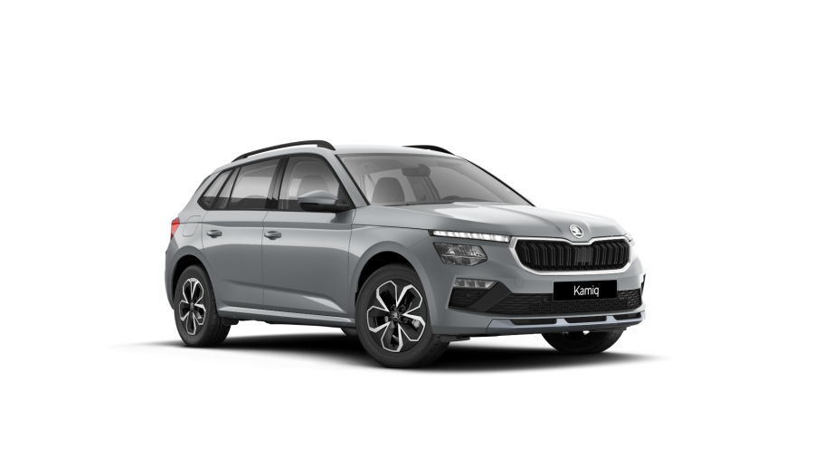 Škoda Kamiq, 1,0 TSI 70 kW 5° manuální, barva stříbrná