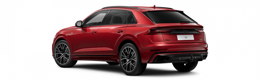 Audi Q8, Q8 55 TFSI quattro, barva červená