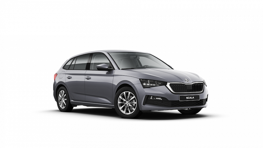 Škoda Scala, 1,5 TSI 110 kW 6-stup. mech., barva šedá