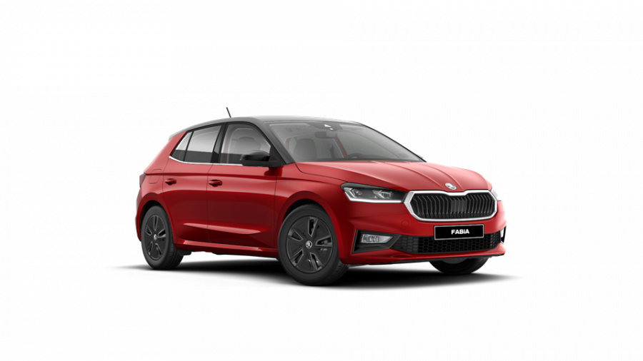 Škoda Fabia, 1,0 TSI 70 kW 5-stup. mech., barva červená