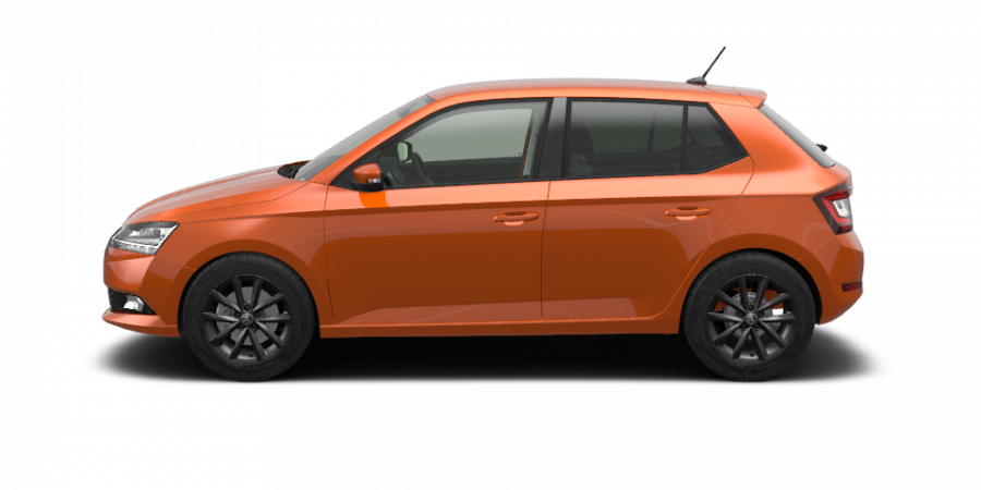 Škoda Fabia, 1,0 TSI 70 kW 5-stup. mech., barva oranžová
