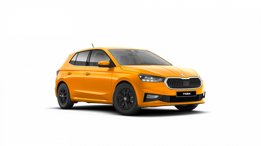 Škoda Fabia, 1,0 TSI 81 kW 6-stup. mech., barva oranžová