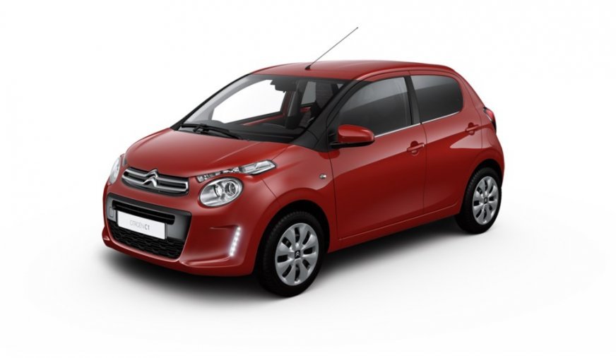 Citroën C1, 1.0 VTi 72, barva červená