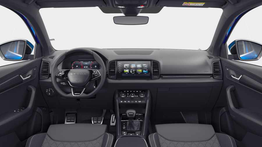 Škoda Karoq, 1,5 TSI 110 kW 7° automatická DSG, barva modrá