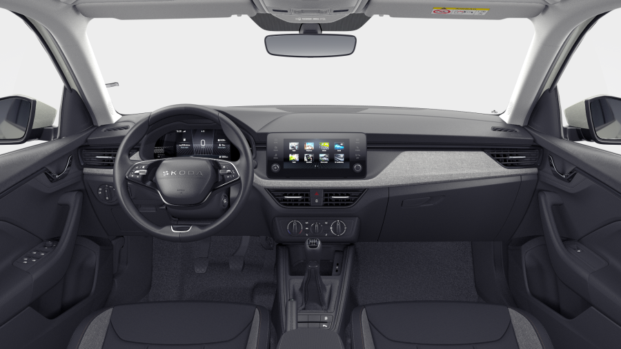 Škoda Scala, 1,0 TSI 70 kW 5° manuální, barva šedá