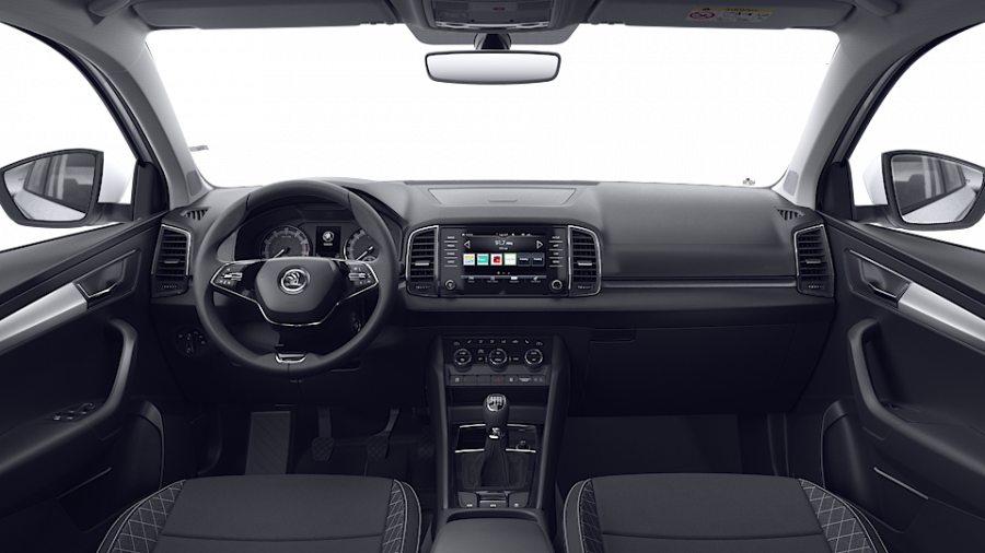 Škoda Karoq, 1,5 TSI 110 kW 6-stup. mech., barva bílá