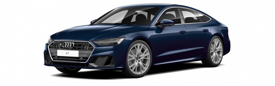 Audi A7, A7 50 TDI quattro, barva modrá