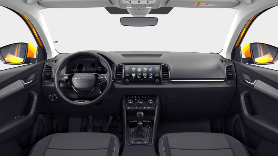 Škoda Karoq, 1,5 TSI 110 kW 6° manuální, barva oranžová