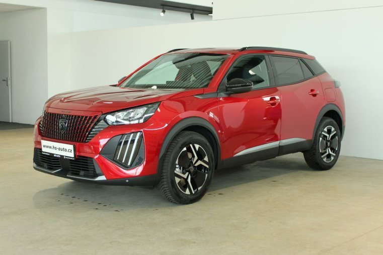 Peugeot 2008, Peugeot 2008 ALLURE Hybrid 136 e-DCS6, barva červená