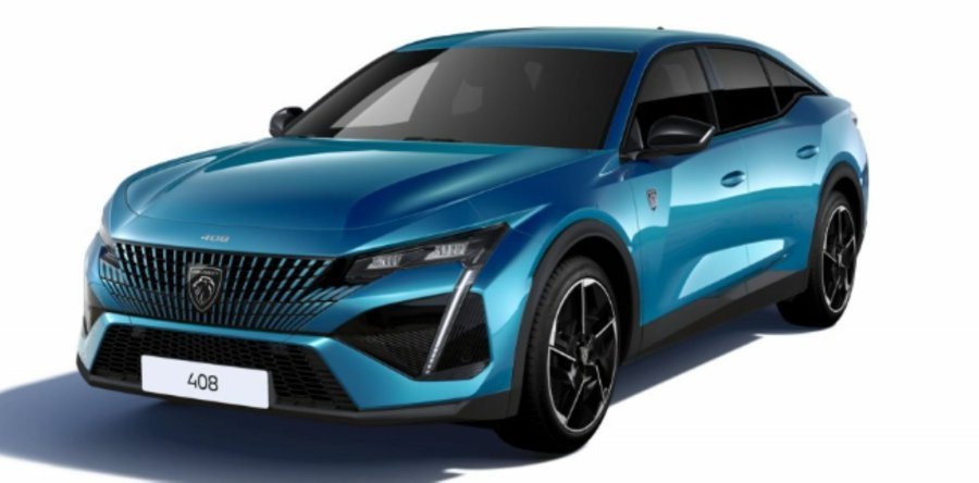 Peugeot 408, Peugeot 408 GT Hybrid 136 e-DCS6, barva modrá