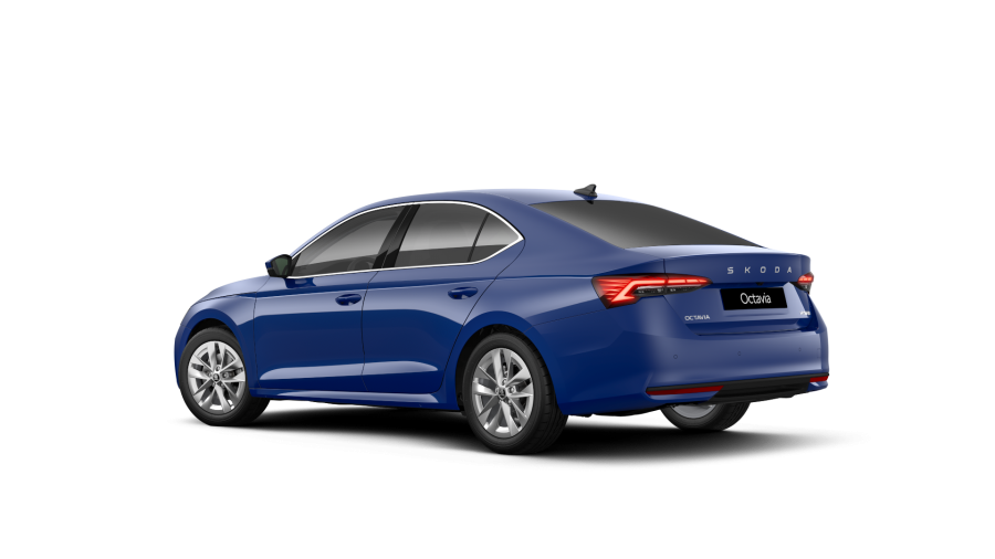 Škoda Octavia, 1,5 TSI m-HEV 110 kW 7° automatická DSG, barva modrá