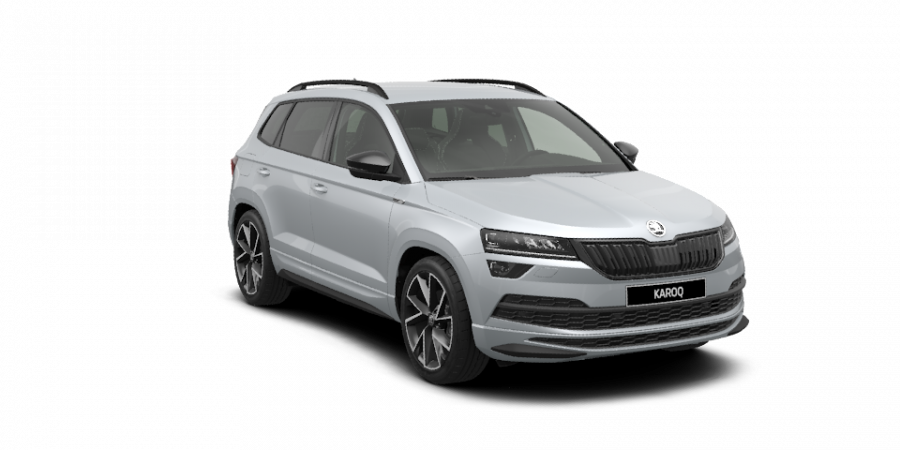 Škoda Karoq, 2,0 TSI 140 kW 7-stup. automat. 4x4, barva stříbrná