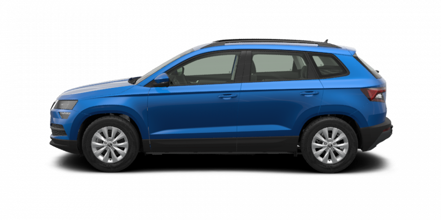 Škoda Karoq, 1,5 TSI 110 kW 6-Gang mech., barva modrá