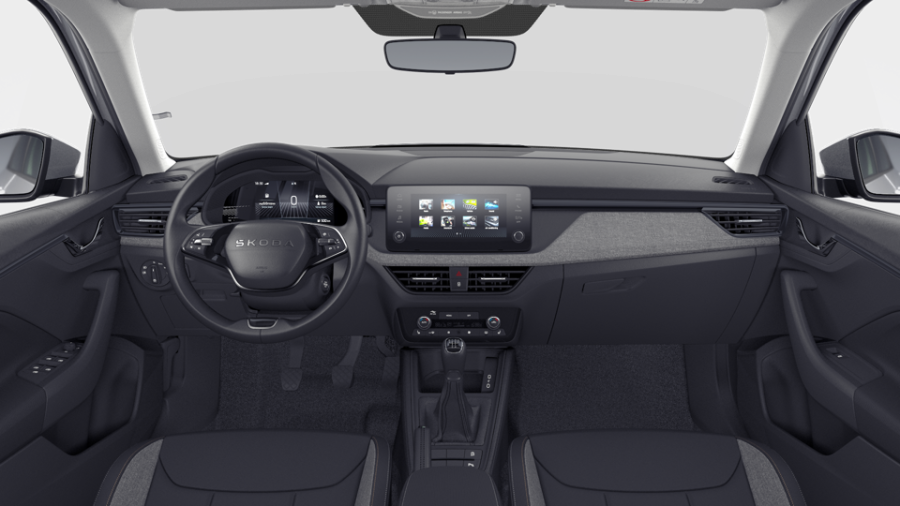 Škoda Kamiq, 1,0 TSI 70 kW 5° manuální, barva stříbrná