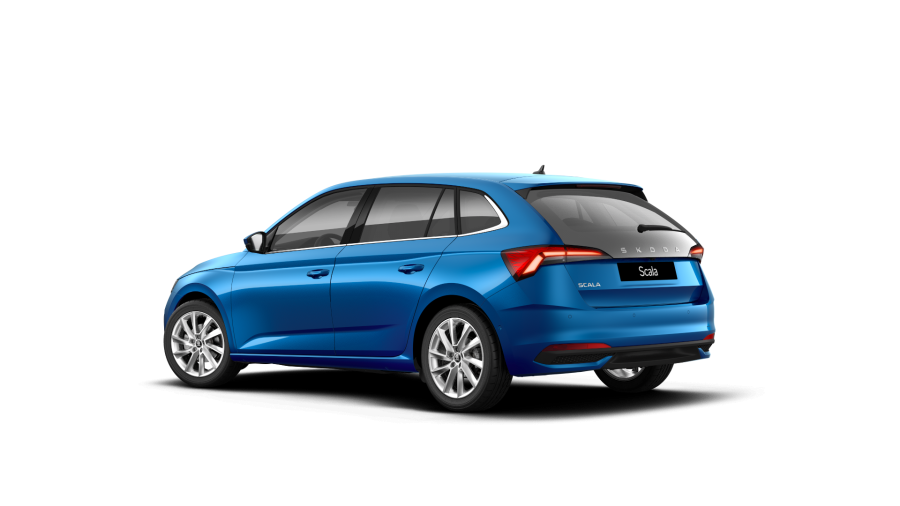 Škoda Scala, 1,0 TSI 85 kW 7° automatická DSG, barva modrá