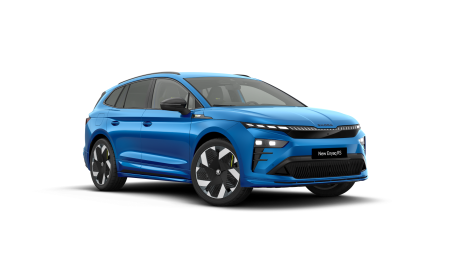 Škoda Enyaq iV, 84 kWh 250 kW 1° automatická 4x4, barva modrá