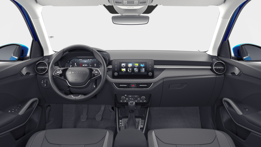 Škoda Fabia, 1,0 TSI 70 kW 5-stup. mech., barva modrá