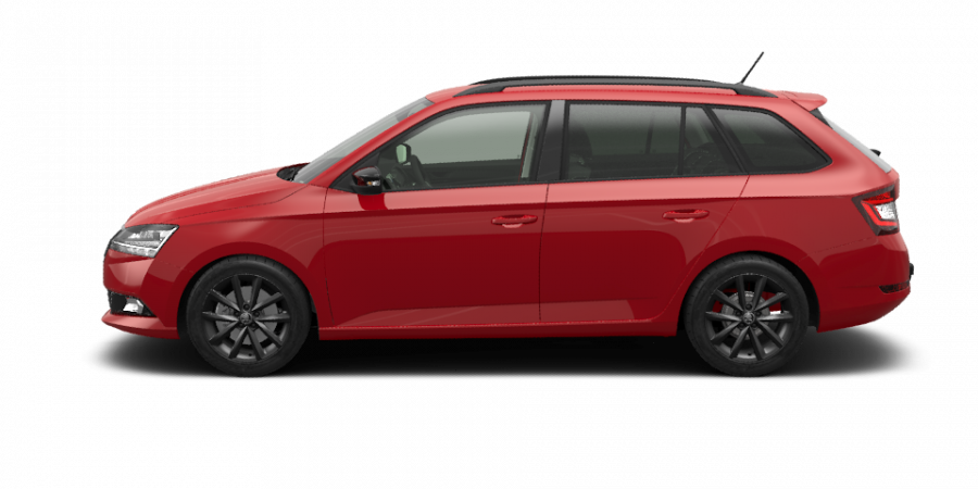 Škoda Fabia, 1,0 TSI 70 kW 5-stup. mech., barva červená