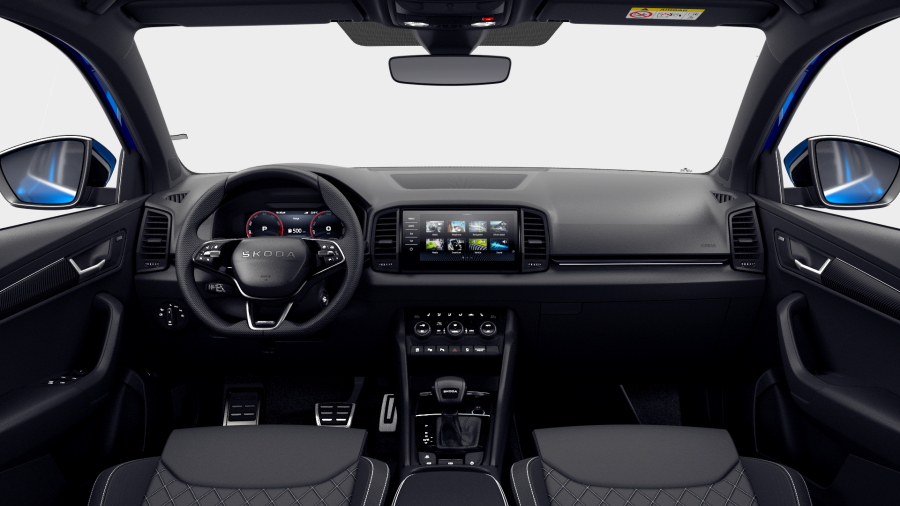 Škoda Karoq, 1,5 TSI 110 kW 7° automatická DSG, barva modrá