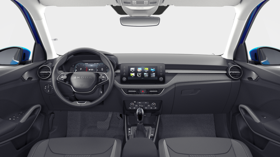Škoda Fabia, 1,0 TSI 85 kW 7° automatická DSG, barva modrá