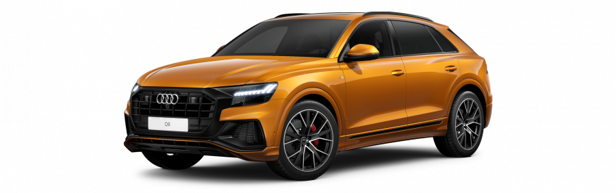 Audi Q8, Q8 50 TDI quattro, barva oranžová