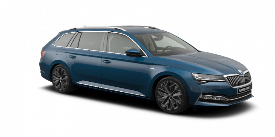 Škoda Superb, 2,0 TDI 147 kW 7-stup. automat. 4x4, barva modrá