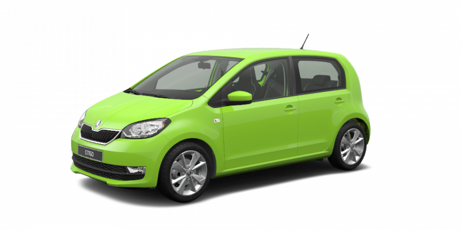 Škoda Citigo, 1,0 MPI 55 kW 5-stup. mech., barva zelená