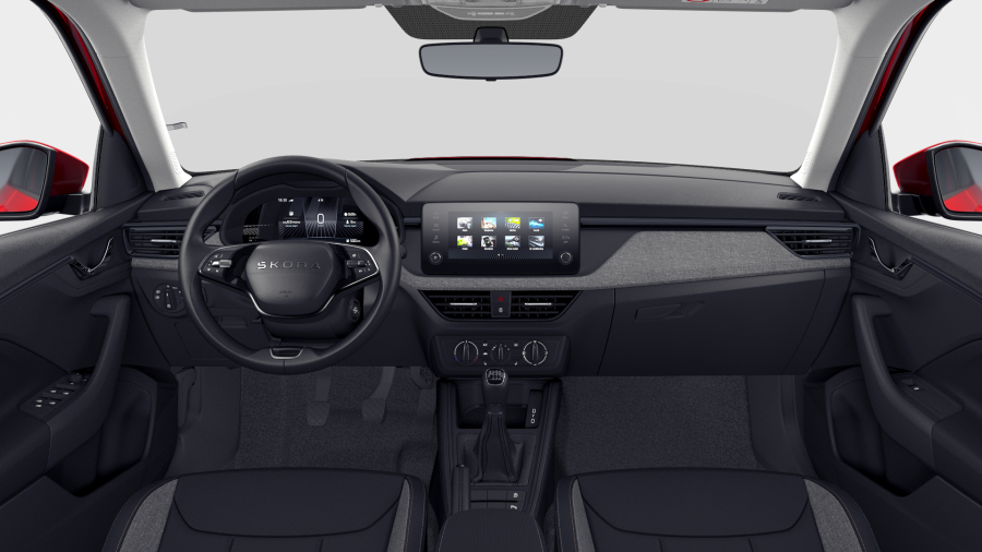 Škoda Kamiq, 1,5 TSI 110 kW 6-stup. mech., barva červená
