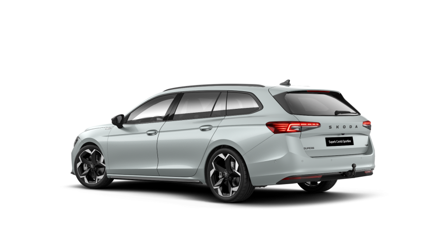 Škoda Superb, 2,0 TDI 142 kW 7° automatická DSG 4x4, barva stříbrná