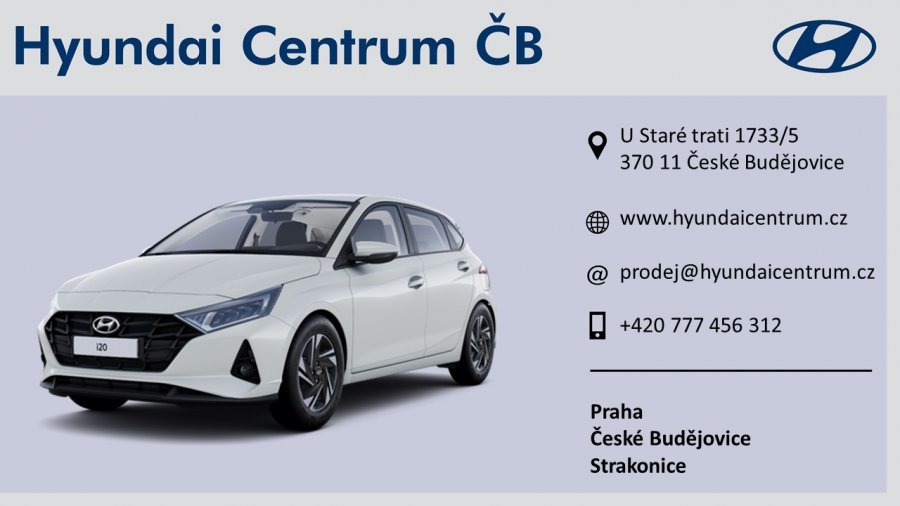 Hyundai i20, 1,2i 62 kW (95 NAT) 5 st. man, barva bílá