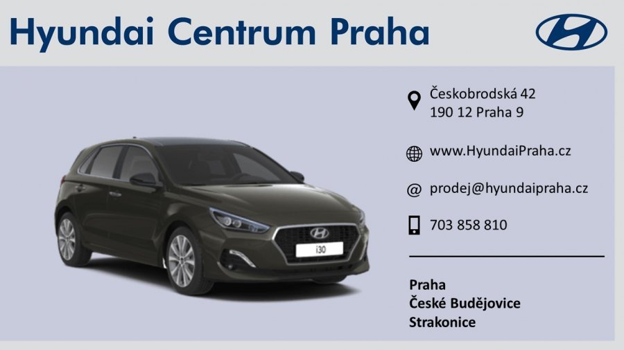 Hyundai i30, 1,0 T-GDI 88 kW (95 NAT) 6 st. man, barva šedá