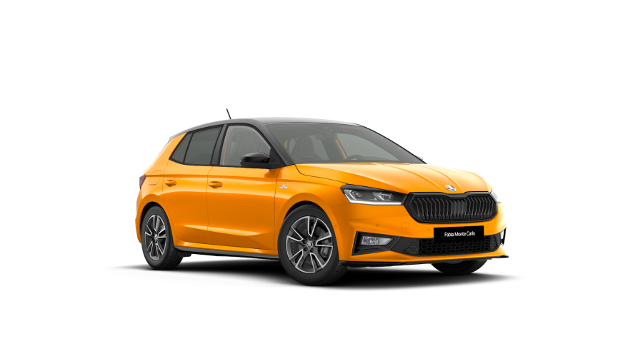 Škoda Fabia, 1,0 TSI 85 kW 7° automatická DSG, barva oranžová