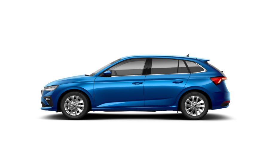 Škoda Scala, 1,0 TSI 85 kW 7° automatická DSG, barva modrá