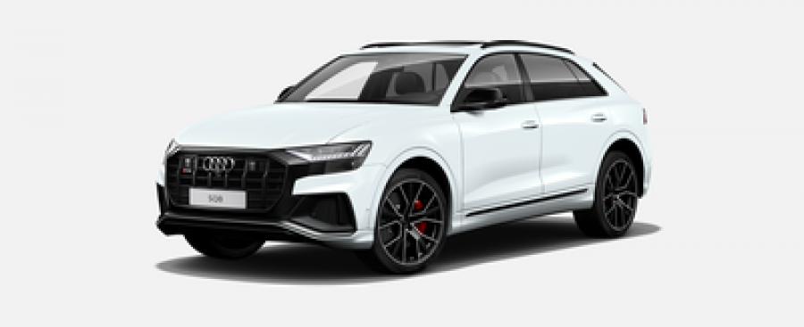 Audi Q8, S TDI 320 kW quattro, barva bílá