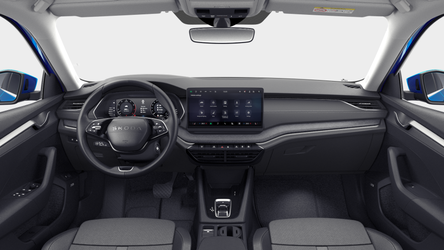 Škoda Octavia, 1,5 TSI m-HEV 110 kW 7° automatická DSG, barva modrá