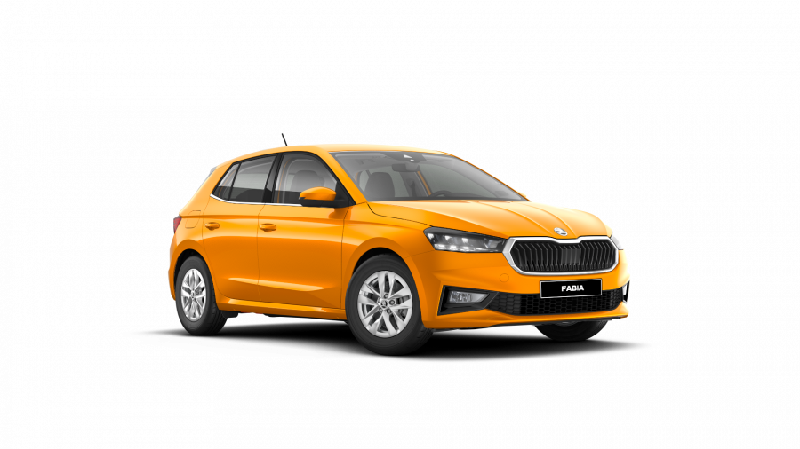 Škoda Fabia, 1,0 TSI 81 kW 6-stup. mech., barva oranžová